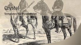  Presentation with persia - Slides enhanced with persian cavalier during french mission background and a mint green colored foreground