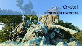  Presentation with civil war - Audience pleasing presentation consisting of cavalry charge - washington dc - civil war backdrop and a light blue colored foreground