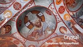  Presentation with cave art - Amazing slides having cave art - fresco backdrop and a  colored foreground