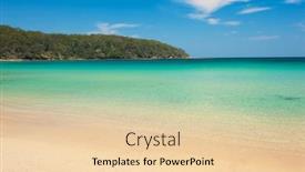  Presentation with south beach - Cool new slide set with cave-beach-is-a-beautiful backdrop and a lemonade colored foreground