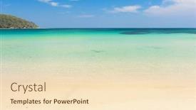  Presentation with south beach - Slides having cave-beach-is-a-beautiful background and a lemonade colored foreground