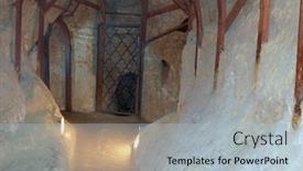  Presentation with russian historical - Slide set consisting of cave-monastery-of-st-antony background and a light gray colored foreground