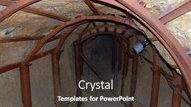  Presentation with russian historical - Audience pleasing PPT theme consisting of cave-monastery-of-st-antony backdrop and a dark gray colored foreground