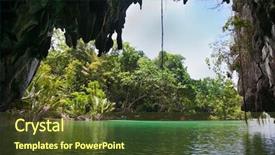  Presentation with palawan underground river - Beautiful presentation featuring cave of puerto princesa subterranean backdrop and a tawny brown colored foreground