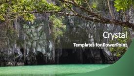  Presentation with palawan underground river - Theme having cave of puerto princesa subterranean background and a tawny brown colored foreground
