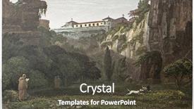  Presentation with london - Presentation design featuring cave painting - capuchins convent near syracuse background and a  colored foreground