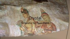  Presentation with cave paintings - Audience pleasing slide set consisting of cave paintings of the ancient backdrop and a coral colored foreground