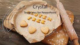  Presentation with gluten free - Audience pleasing presentation theme consisting of caveat - gluten free made of crackers backdrop and a coral colored foreground