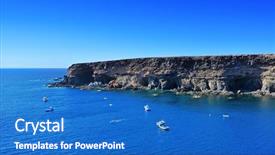 Presentation with caves - Audience pleasing slide set consisting of caves in ajuy fuerteventura canary islands spain backdrop and a teal colored foreground