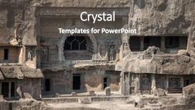  Presentation with caves - PPT layouts featuring caves near aurangabad maharashtra state background and a gray colored foreground