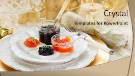  Presentation with caviar - Beautiful slides featuring new mosque yeni cami at night in istanbul turkey backdrop and a black colored foreground