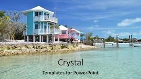  Presentation with bahamas - Slide deck featuring cay yacht club exumas bahamas background and a mint green colored foreground