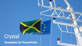  Presentation with ship navigation - Audience pleasing PPT layouts consisting of cayman - navigation equipment and masts backdrop and a teal colored foreground