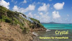  Presentation with trinidad and tobago - Audience pleasing theme consisting of cays part of a marine backdrop and a  colored foreground