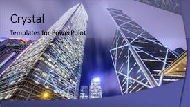  Presentation with cbd - Presentation design having cbd - hong kong china looking up background and a light blue colored foreground