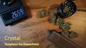  Presentation with medical cannabis - PPT layouts enhanced with cbd-oil-vape-with-medical background and a tawny brown colored foreground