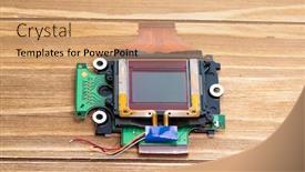  Presentation with ccd camera - Amazing slide deck having ccd-sensors-from-the-modern backdrop and a coral colored foreground