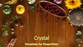  Presentation with inspiration - PPT theme enhanced with ccelosia - autumn inspiration background and a  colored foreground