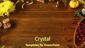  Presentation with inspiration - Beautiful theme featuring ccelosia - autumn inspiration backdrop and a  colored foreground