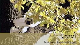  Presentation with tree - PPT theme having cctv camera - tree that sees background and a yellow colored foreground