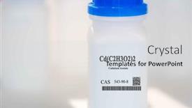  Presentation with packaging plastic - Slide set having cd-c2h3o2-2-cadmium-acetate background and a sky blue colored foreground