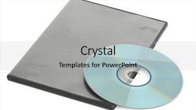  Presentation with case - PPT layouts consisting of cd cover - cd case and cd background and a light gray colored foreground