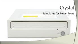  Presentation with google drive temlates - PPT theme with cd rom drives - cd drive background and a white colored foreground