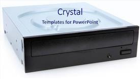  Presentation with monarch butterfly isolated on white - Presentation theme enhanced with cd rom drives - dvd drive isolated on white background and a  colored foreground