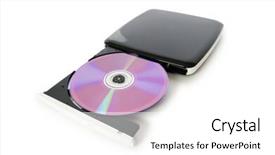  Presentation with drive sales - Amazing PPT layouts having cd rom drives - external dvd drive isolated backdrop and a  colored foreground