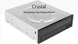 Presentation with optical - PPT layouts having cd rom drives - optical disc drive isolated background and a  colored foreground