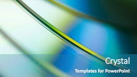  Presentation with futuristic deep web abstract - Colorful PPT theme enhanced with cdr - abstract of compact discs backdrop and a teal colored foreground