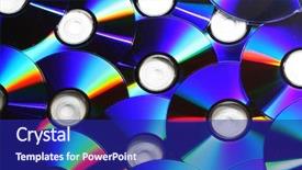  Presentation with cdr - Amazing PPT theme having cdr - cd background backdrop and a navy blue colored foreground