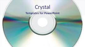  Presentation with cdr - Slides consisting of cdr - cd or dvd rom isolated background and a sky blue colored foreground