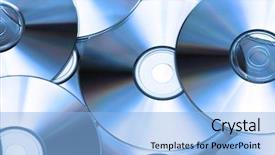  Presentation with cdr - Cool new presentation design with cdr - cd or dvd romes backdrop and a light blue colored foreground