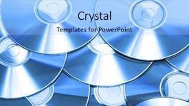  Presentation with background - PPT layouts enhanced with cdr - cd or dvd romes background and a light blue colored foreground
