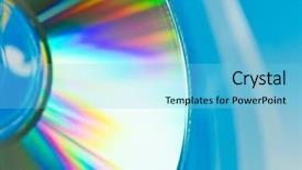  Presentation with cdr - Amazing presentation design having cdr - close up of a disc backdrop and a light blue colored foreground