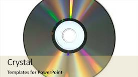  Presentation with cdr - Colorful presentation design enhanced with cdr - colorfull surface of cd backdrop and a yellow colored foreground