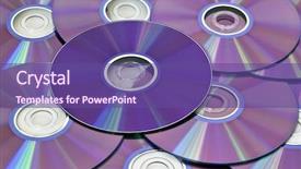  Presentation with cdr - PPT theme with cdr - computer cd closeup technology background background and a  colored foreground