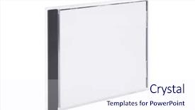  Presentation with case - Audience pleasing theme consisting of cdr - dvd case isolated backdrop and a sky blue colored foreground