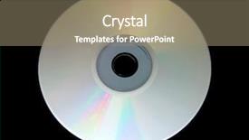  Presentation with cdr - Beautiful PPT theme featuring cdr - isolated cd on black background backdrop and a coral colored foreground