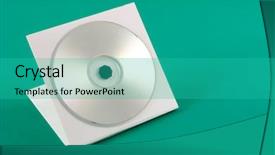  Presentation with cdr - PPT theme having cdr - photo of cd case background and a  colored foreground