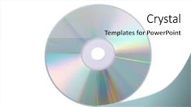  Presentation with cdr - Theme enhanced with cdr - silver dvd isolated background and a white colored foreground