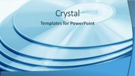  Presentation with technology - Cool new PPT theme with cdrom - cd technology background macro close backdrop and a sky blue colored foreground