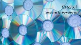 Presentation with music colorful for kids - Slides with cdrom - colorful background of compact discs background and a light blue colored foreground