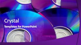  Presentation with flower border colorful made - Colorful presentation enhanced with cdrom - colorful rainbow background made backdrop and a royal blue colored foreground