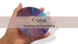  Presentation with clipping - Amazing PPT layouts having cdrom - cd-rom in male hand backdrop and a  colored foreground