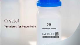  Presentation with substance - Presentation theme featuring cds-cadmium-sulfide-greenockite-cas background and a sky blue colored foreground