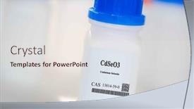  Presentation with plastic packaging - Presentation theme consisting of cdseo3-cadmium-selenite-cas-13814 background and a sky blue colored foreground