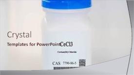  Presentation with packaging - Presentation with cecl3-cerium-iii-chloride-cas background and a sky blue colored foreground
