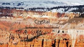  Presentation with cedar - Audience pleasing slides consisting of cedar breaks in autumn season backdrop and a coral colored foreground